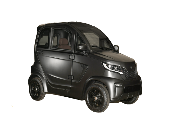 MOVE Vigorous 8 E-Kabinenroller, 45 km/h 4-rädrig, rundes Lenkrad, Stahl matt